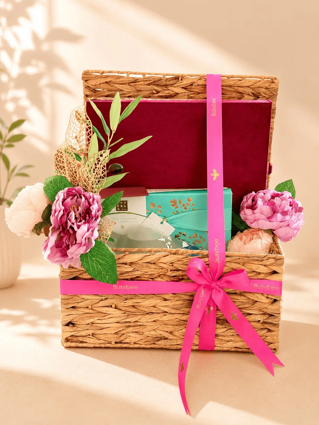 Wicker Luxury Gift Hamper by Busybee Creations